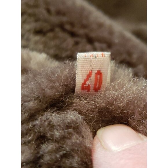 Jacques Jekel Shearling Coat Mens 40 Brown Sheepskin Rancher Jacket Leather - Picture 15 of 16